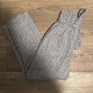 American Eagle Outfitters Blue and White Trousers